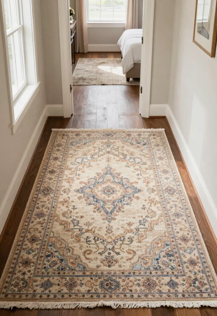 10 Bedroom Entryway Ideas for Open Layout Homes 5. Define the Area with Rugs 0