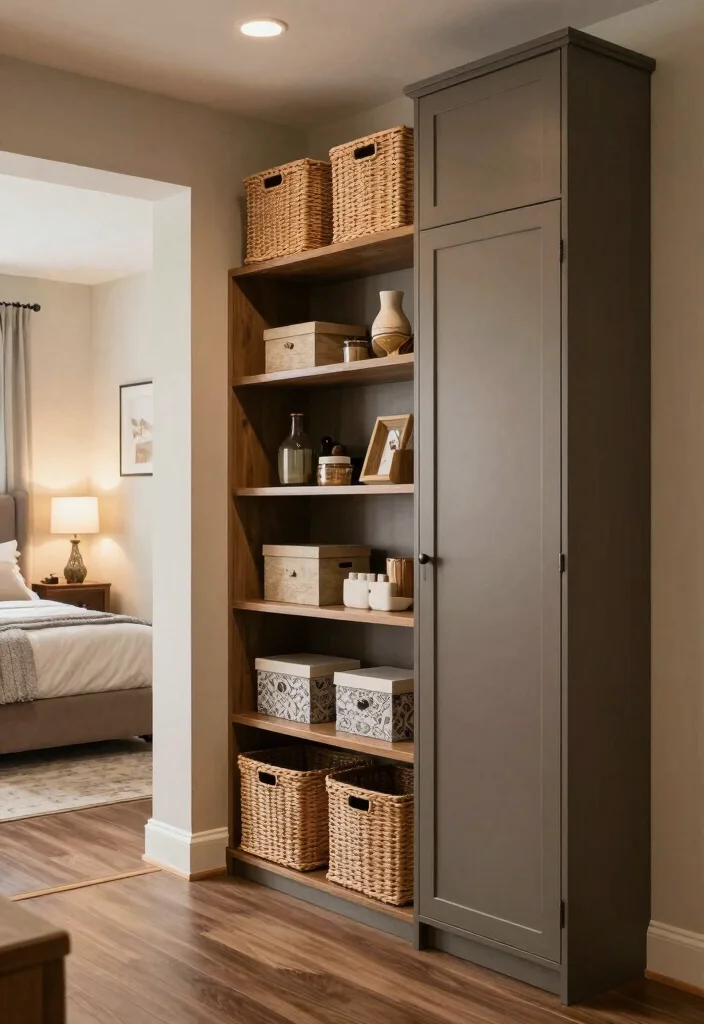 10 Bedroom Entryway Ideas for Open Layout Homes 6. Stylish Storage Solutions 0