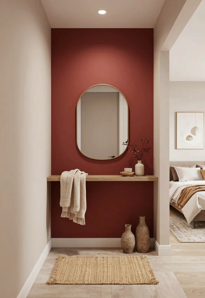 10 Bedroom Entryway Ideas for Open Layout Homes 9. Play with Color and Texture 0