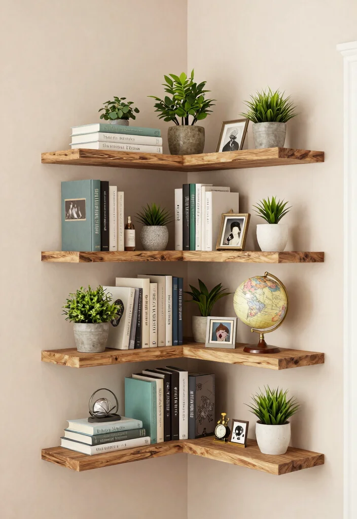 10 Bookshelves Closet Ideas for Storage That Doubles as Display 1. Corner Shelves for Maximal Storage 0