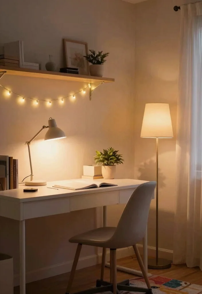 10 Box Room Office Ideas for Tight Home Layouts 7. Creative Lighting Solutions 0