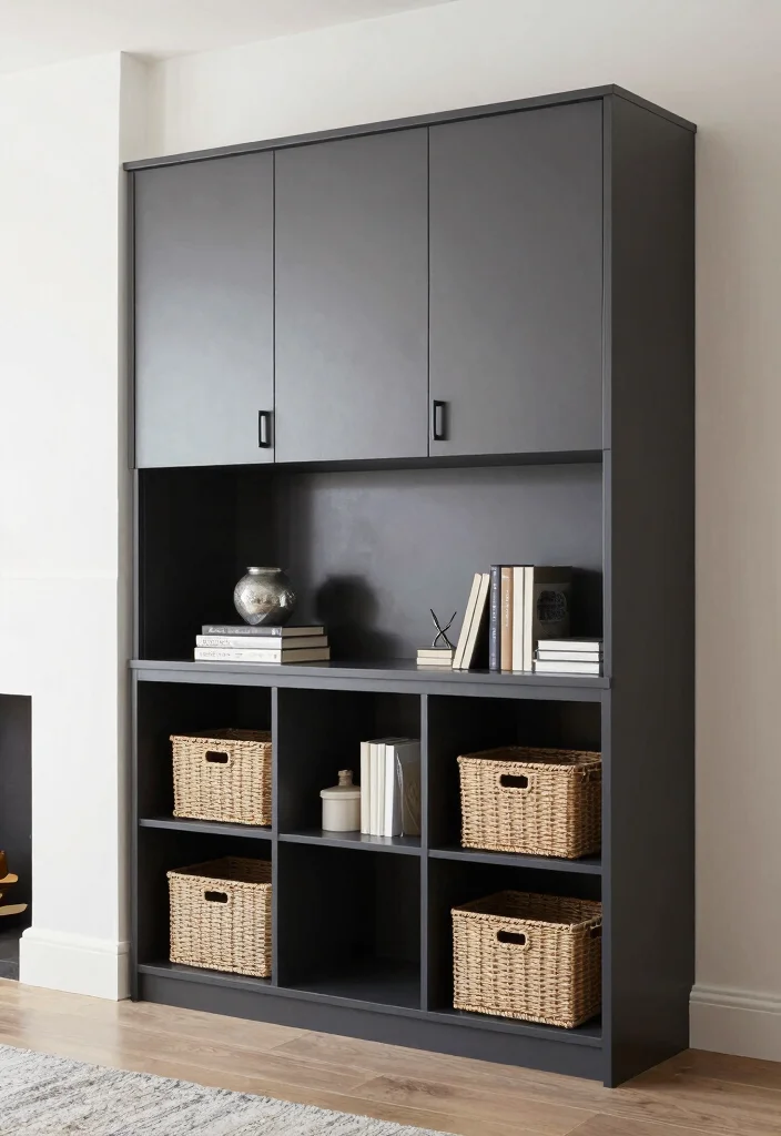 10 Chimney Breast Ideas with No Fireplace That Still Shine 10. Functional Storage Solutions 0