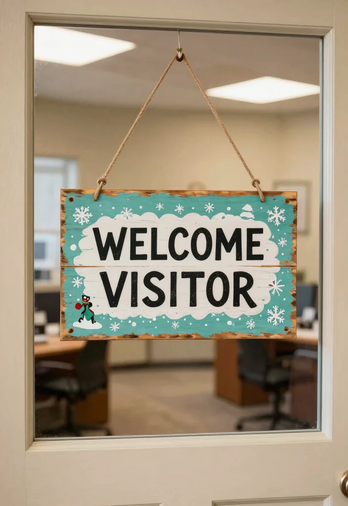 10 Christmas Office Door Decorations Ideas for Festive Touches 28 10 Christmas Office Door Decorations Ideas for Festive Touches 8. Hand Painted Wooden Signs 0