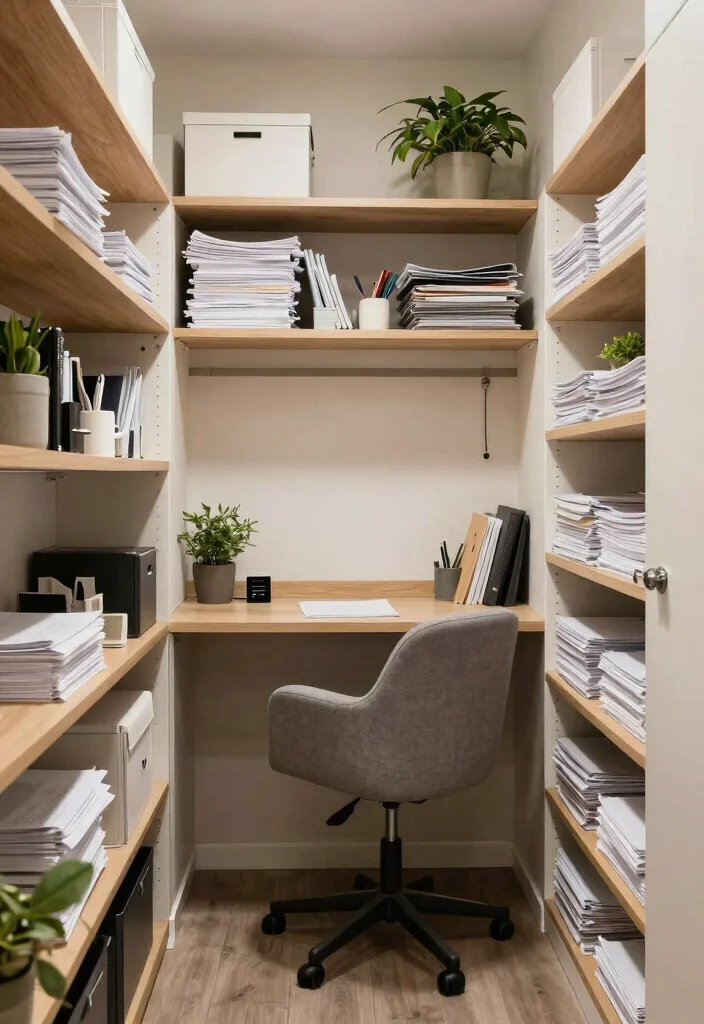 10 Closet Hideout Ideas for Hidden Storage and Privacy 59 10 Closet Hideout Ideas for Hidden Storage and Privacy 10. Home Office Closet 0