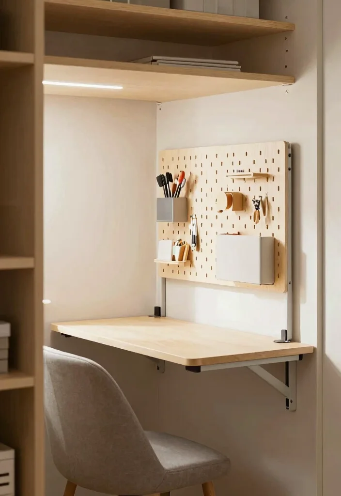 10 Closet Hideout Ideas for Hidden Storage and Privacy 12 10 Closet Hideout Ideas for Hidden Storage and Privacy 2. Hidden Desk Space 0