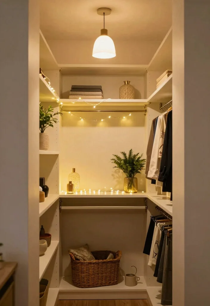 10 Closet Nook Ideas to Use Awkward Corners Creatively 9. Creative Lighting Solutions 0