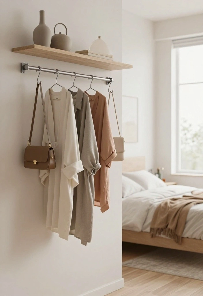 10 Closet Without Doors Ideas for Open and Airy Bedrooms 24 10 Closet Without Doors Ideas for Open and Airy Bedrooms 4. Rod Hooks for Easy Access 0