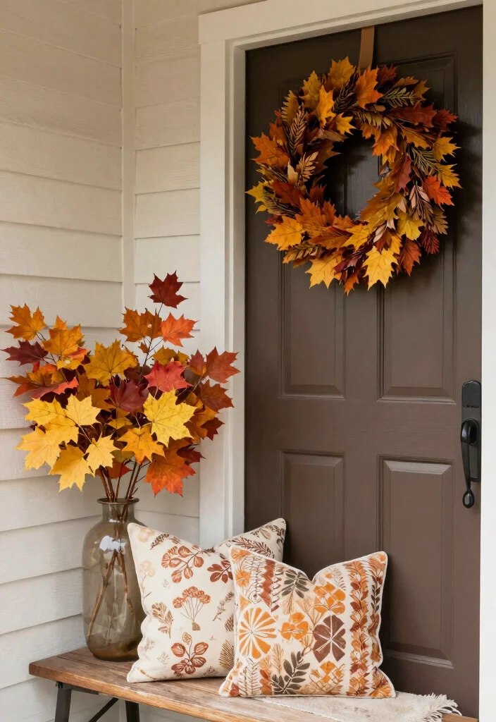 10 Cottage Entryway Ideas with Cozy Character 9. Seasonal Decor Changes 0