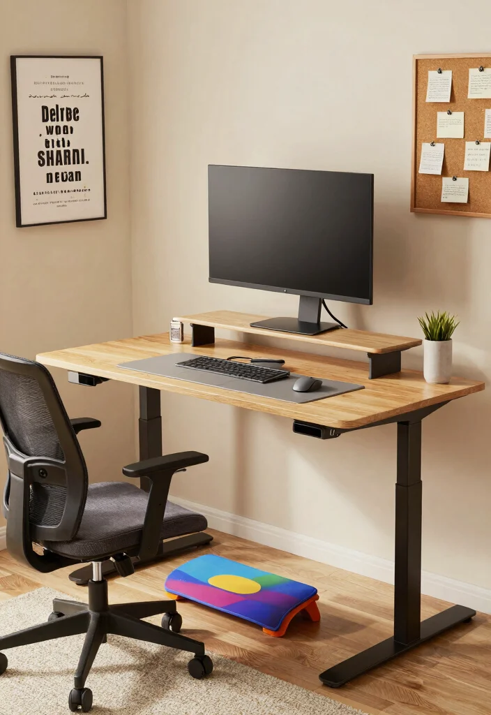 10 Desk Office Ideas for Simple Productive Setups 2. Ergonomic Desk Setup 0