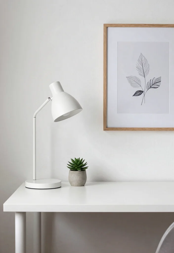 10 Desk Office Ideas for Simple Productive Setups 3. Minimalist Desk Decor 0