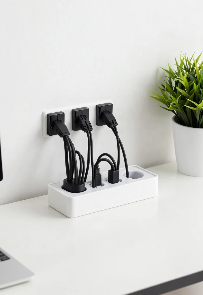 10 Desk Office Ideas for Simple Productive Setups 6. Smart Cable Management 0