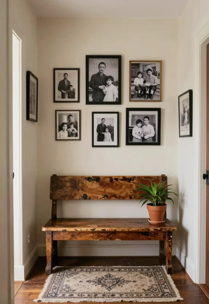 10 Entrance Bench Entryway Ideas for Seating and Storage 6. Vintage Finds 0