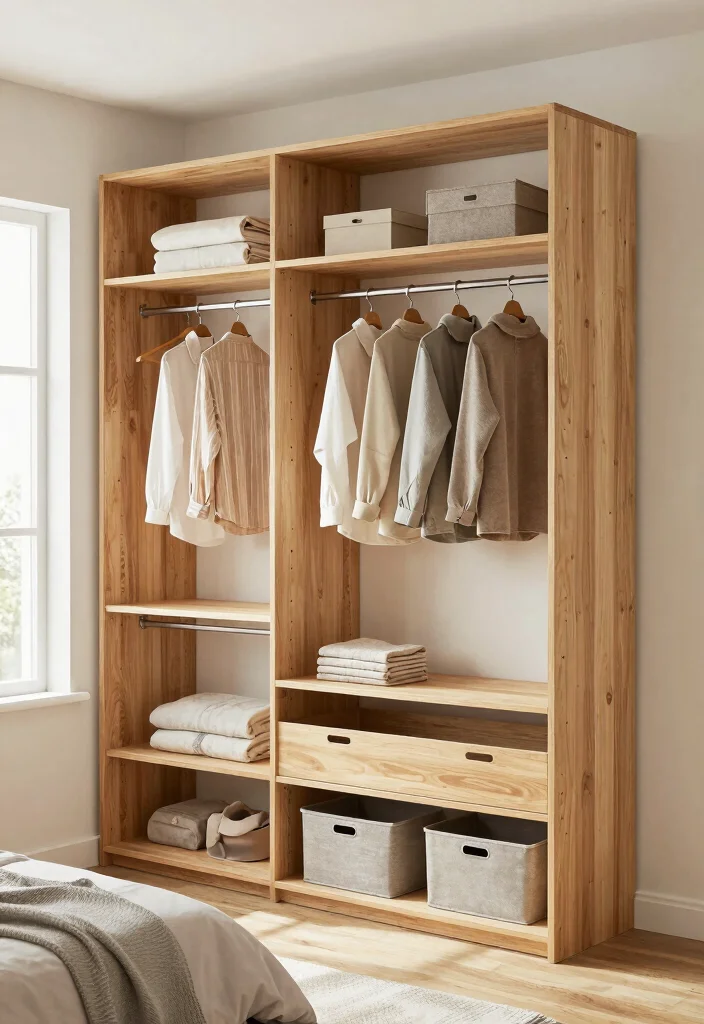 10 Exposed Closet Ideas for Modern Minimal Bedroom Style 10. Eco Friendly Modular Systems 0