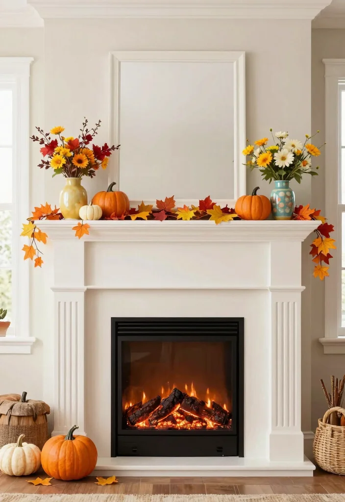 10 False Fireplace Ideas for Decorative Statement Walls 60 10 False Fireplace Ideas for Decorative Statement Walls 10. Seasonal Faux Fireplace Decor 0