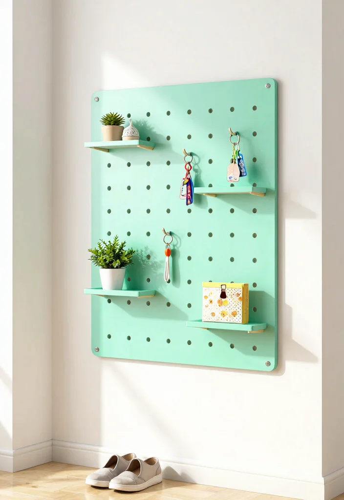 10 Key Rack Ideas Entryway to Stop Losing Essentials 25 10 Key Rack Ideas Entryway to Stop Losing Essentials 5. DIY Pegboard Key Rack 0