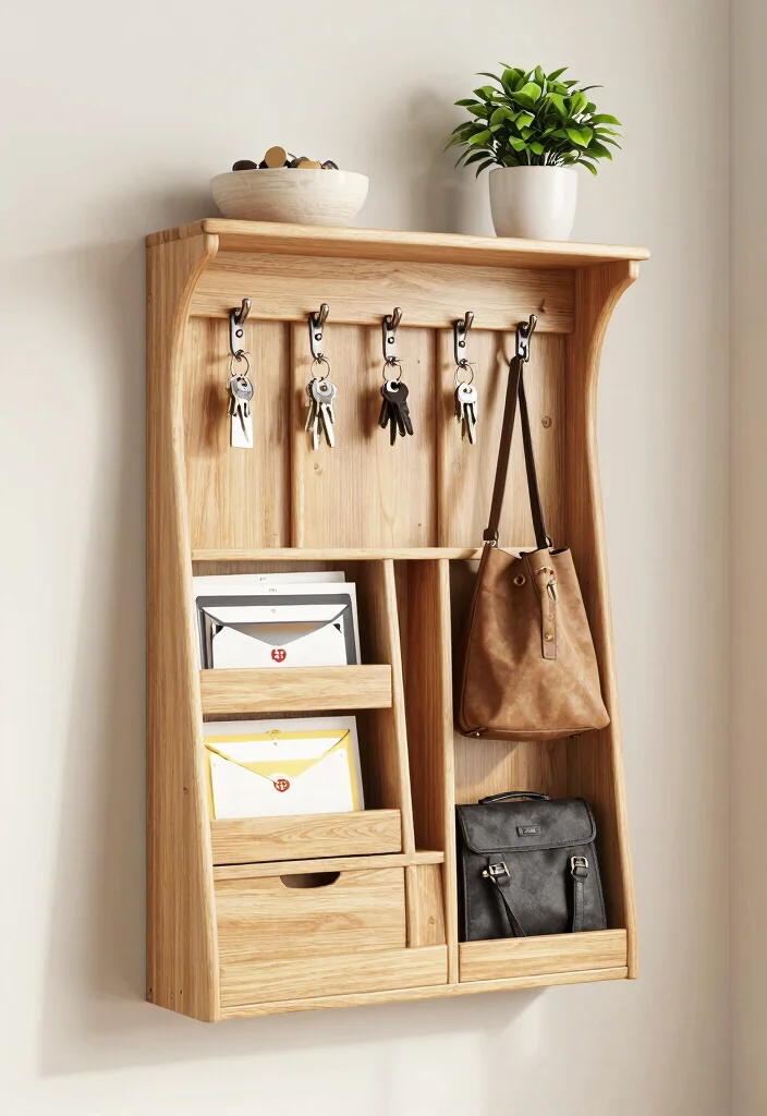 10 Key Rack Ideas Entryway to Stop Losing Essentials 37 10 Key Rack Ideas Entryway to Stop Losing Essentials 7. Multi Purpose Entryway Organizer 0