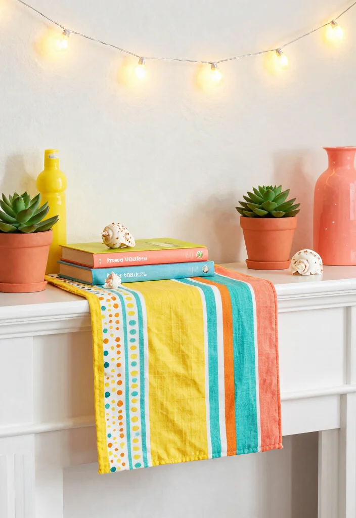 10 Mantels Ideas Fireplace Styling for Every Season 2. Summer Sunshine 0