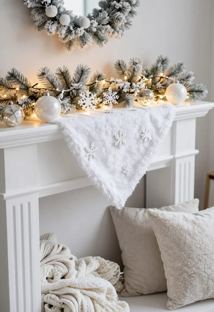 10 Mantels Ideas Fireplace Styling for Every Season 4. Winter Wonderland 0