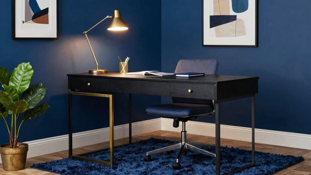10 Navy Blue Office Ideas for Moody Professional Style