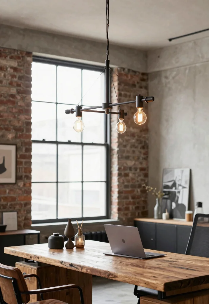 10 Office Chandelier Ideas for Stylish Workspaces 12 10 Office Chandelier Ideas for Stylish Workspaces 2. Industrial Style Chandeliers 0