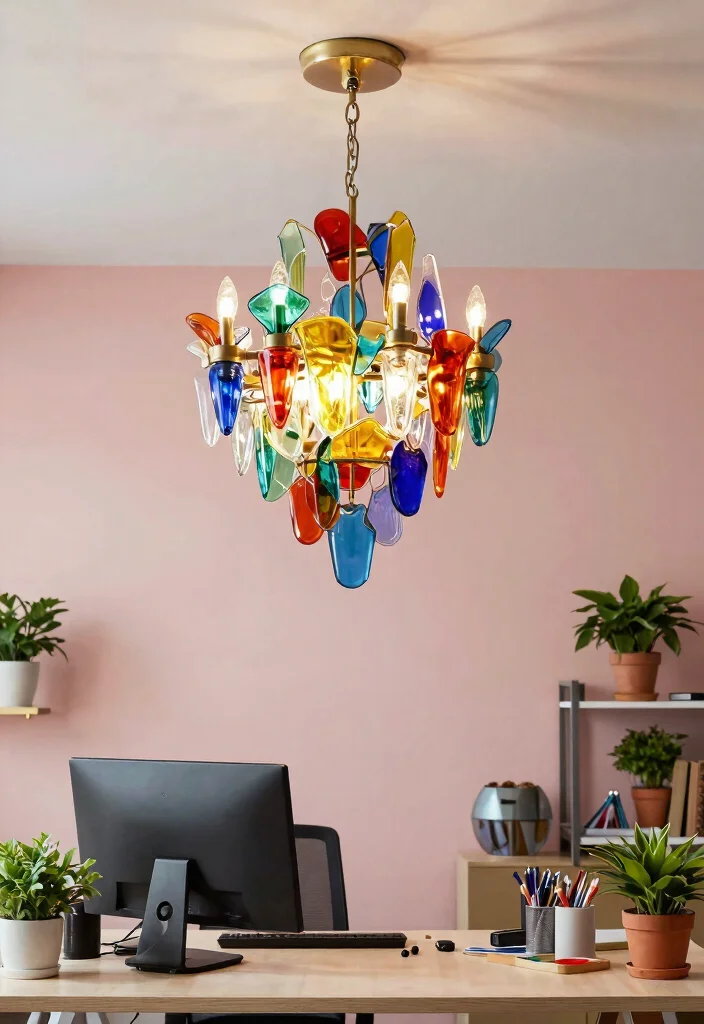 10 Office Chandelier Ideas for Stylish Workspaces 34 10 Office Chandelier Ideas for Stylish Workspaces 4. Artistic Statement Chandeliers 0