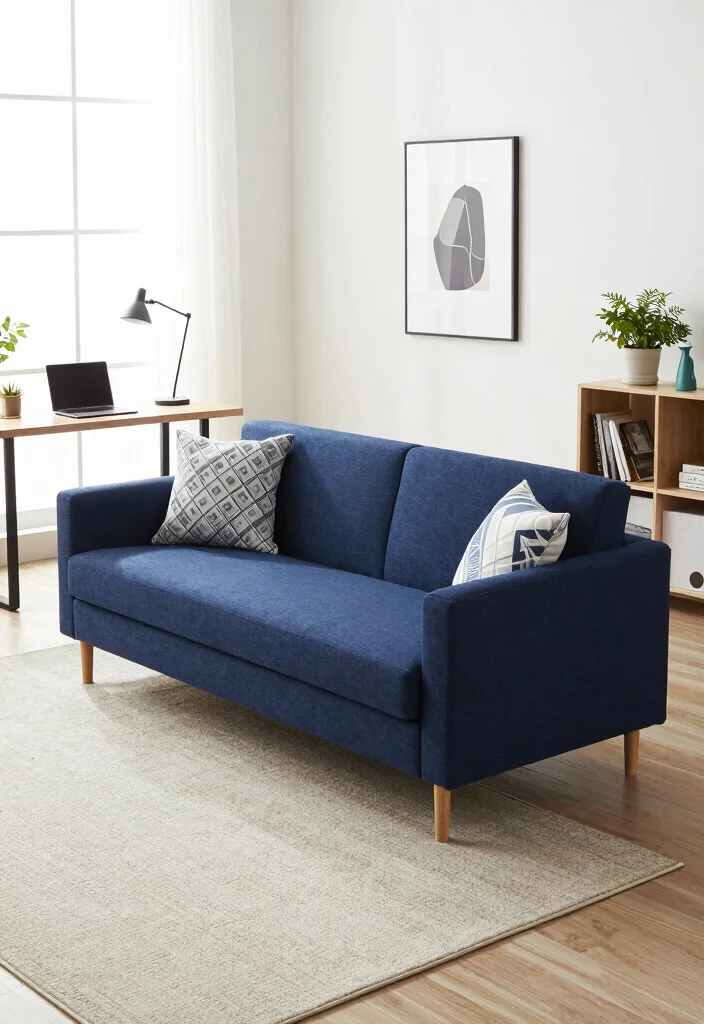 10 Office Couch Ideas for Small Spaces and Flex Rooms 1. Convertible Sofa Bed 0