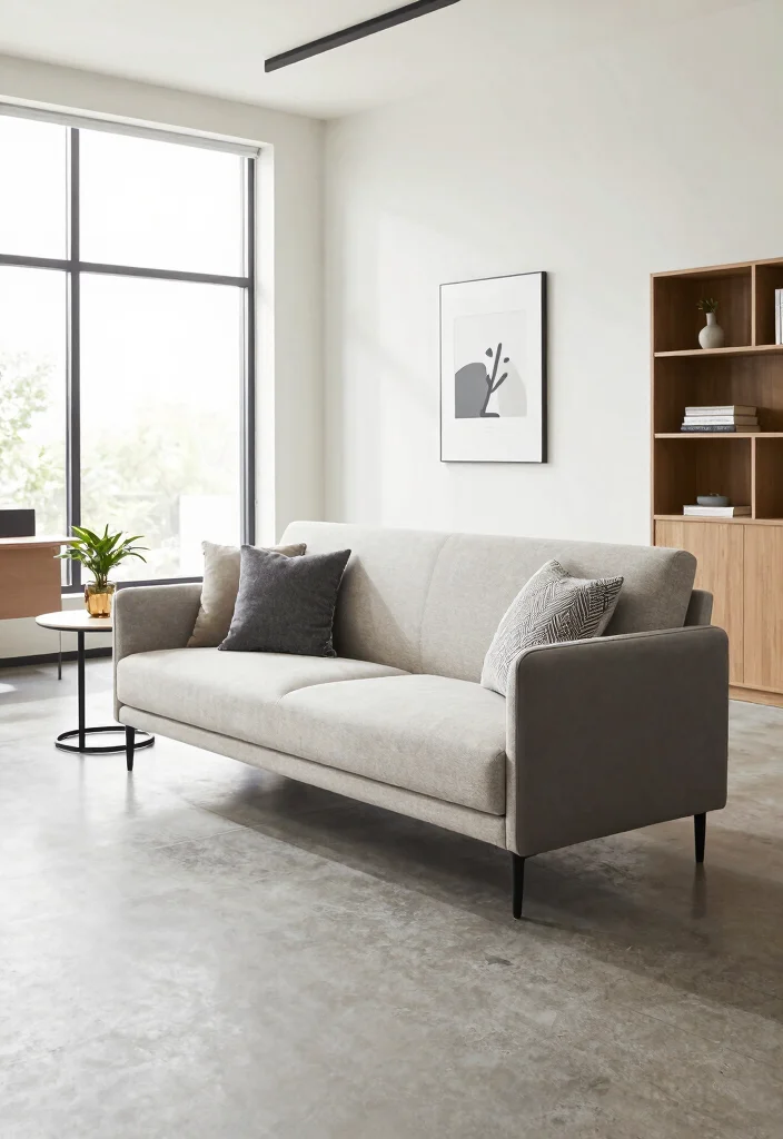 10 Office Couch Ideas for Small Spaces and Flex Rooms 7. Narrow Sofa or Bench 0