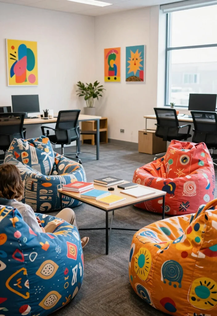 10 Office Couch Ideas for Small Spaces and Flex Rooms 9. Bean Bag Chairs 0