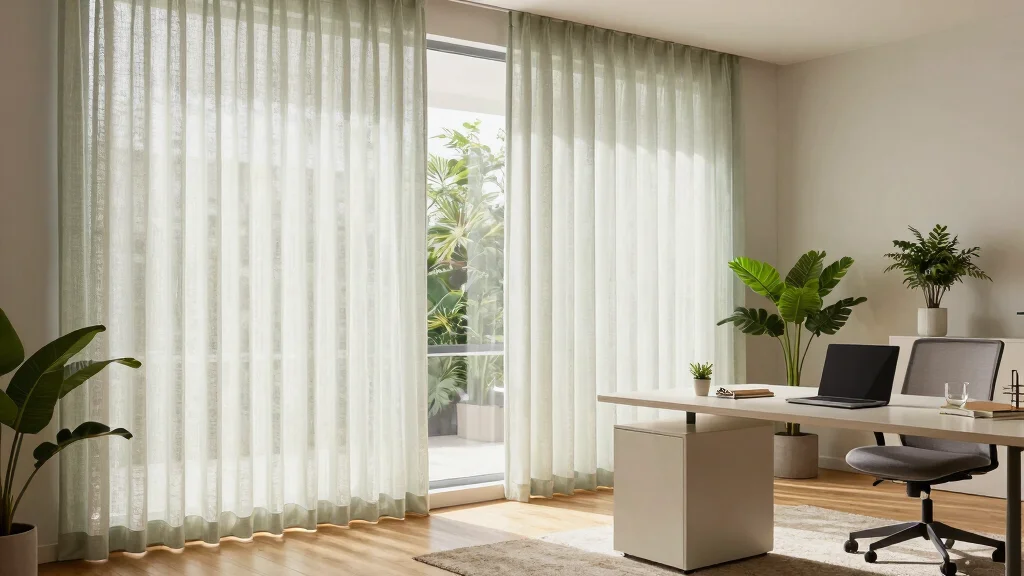 10 Office Curtain Ideas for Privacy and Soft Light Control