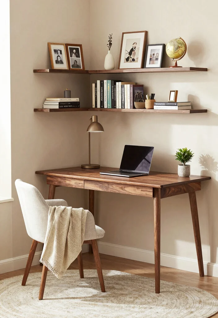 10 Office Nook Ideas for Small Workspaces at Home 1 10 Office Nook Ideas for Small Workspaces at Home 1. Cozy Corner Desk 0