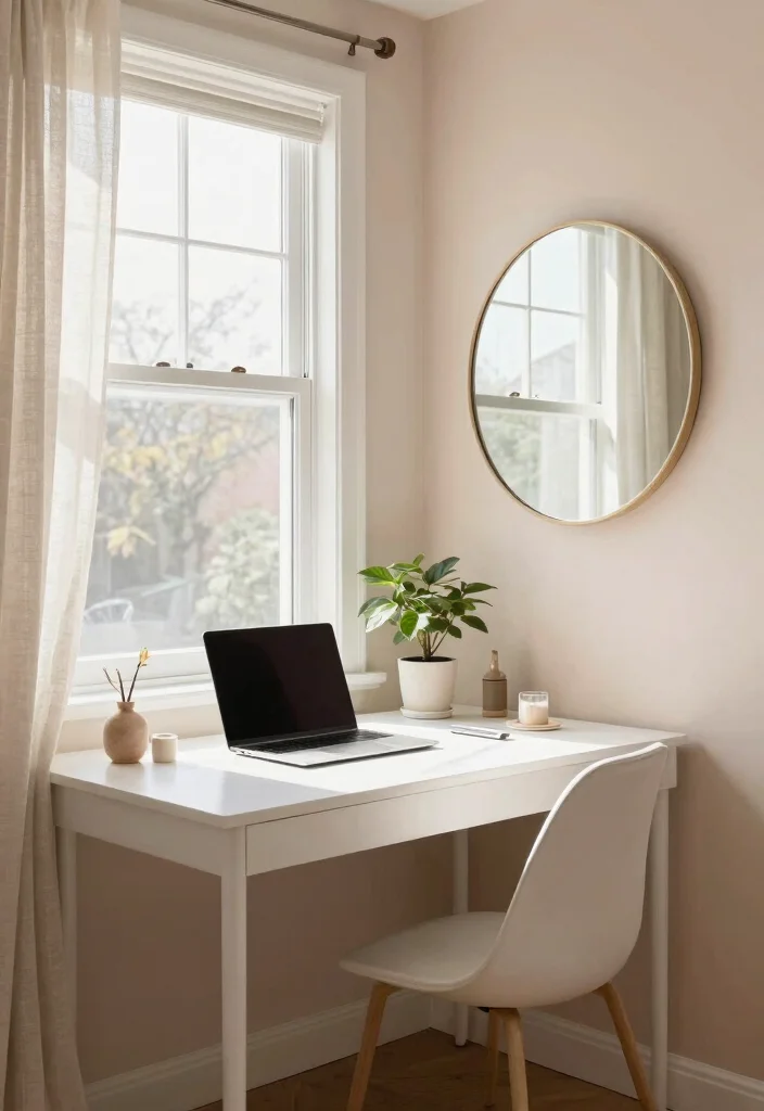 10 Office Nook Ideas for Small Workspaces at Home 14 10 Office Nook Ideas for Small Workspaces at Home 4. Bright and Breezy Vibes 0