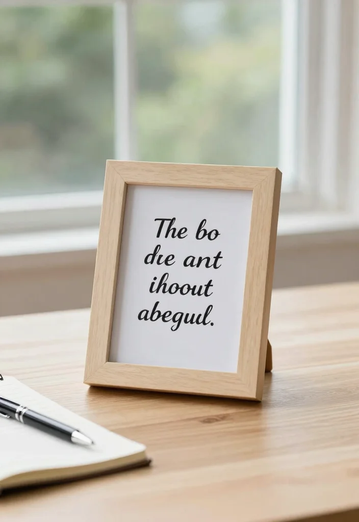 10 Office Table Decor Ideas for a Clean Polished Desk 4. Inspirational Quotes 0