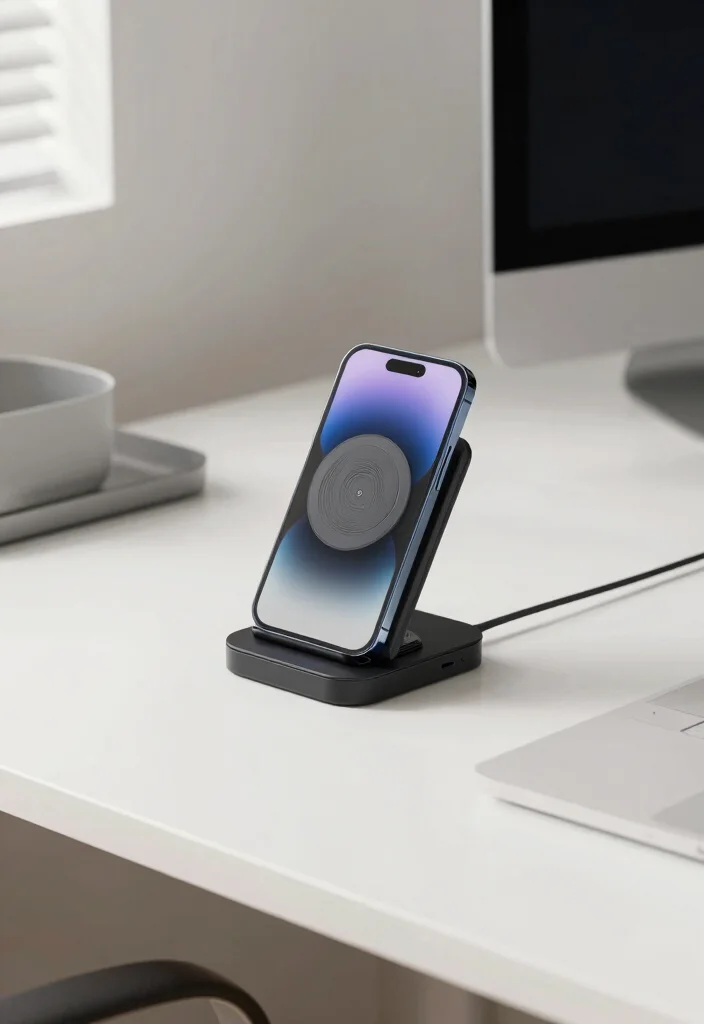 10 Office Table Decor Ideas for a Clean Polished Desk 6. Tech Gadgets with Style 0
