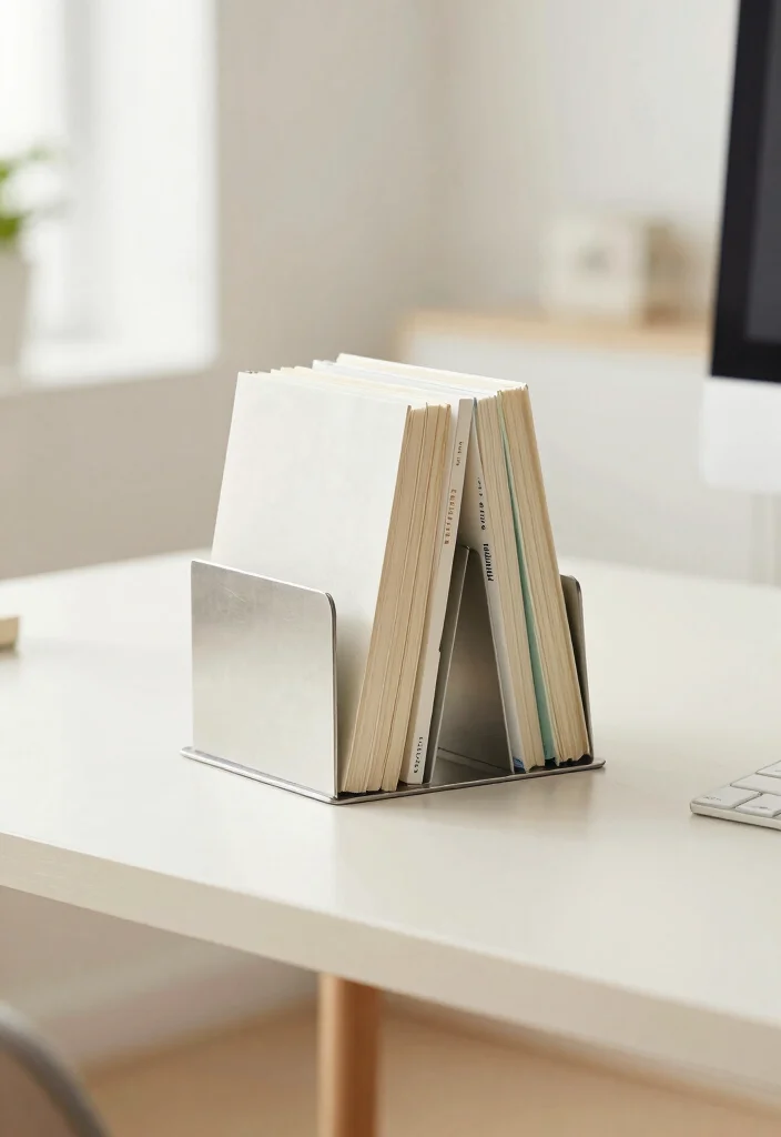 10 Office Table Decor Ideas for a Clean Polished Desk 7. Stylish Bookends 0