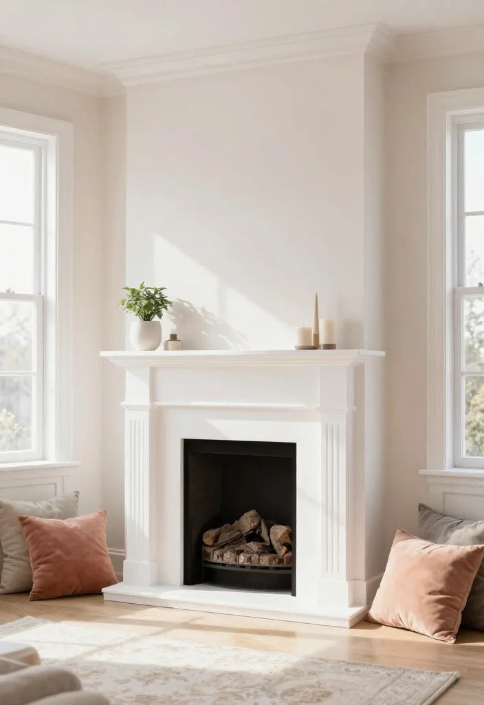 10 Painted Fireplace Ideas for Easy Budget Makeovers 1. Bright White Makeover 0