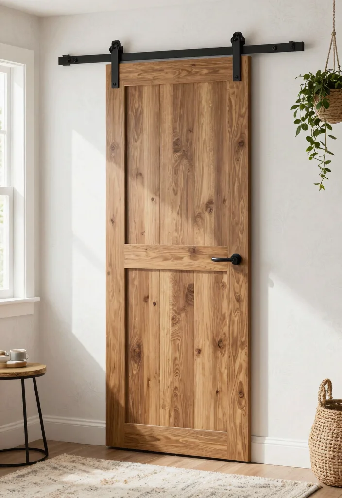 10 Small Closet Door Ideas That Instantly Update the Look 1. Sliding Barn Doors for Rustic Charm 0