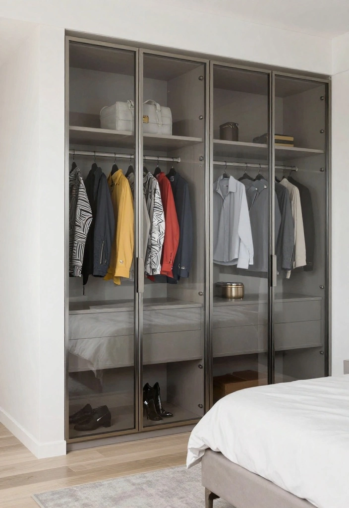 10 Small Closet Door Ideas That Instantly Update the Look 4. Glass Doors for an Open Feel 0