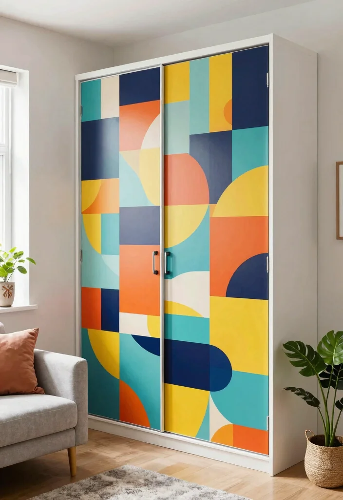 10 Small Closet Door Ideas That Instantly Update the Look 5. Vinyl Wrap Doors for a Fresh Update 0