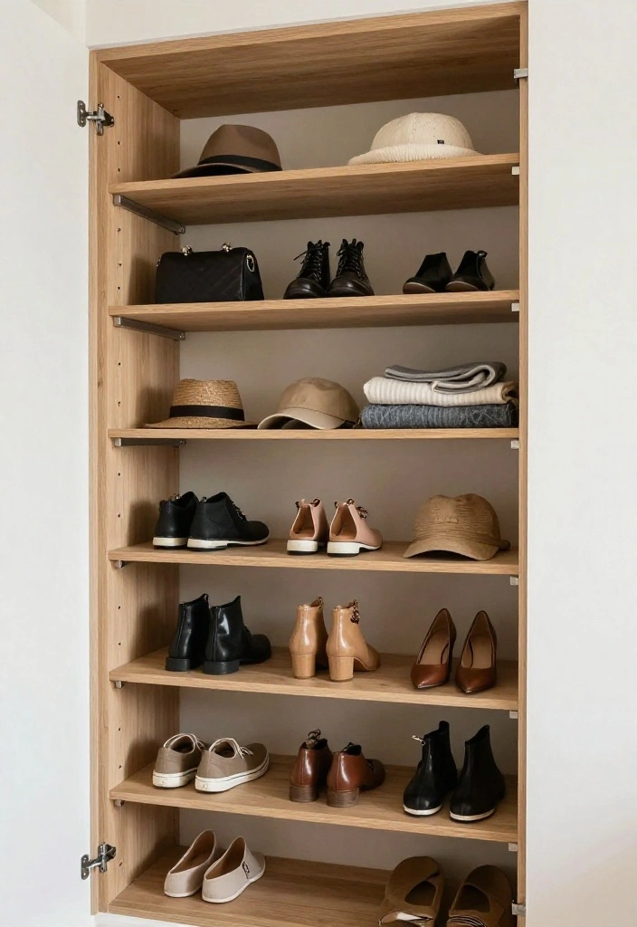 10 Small Walking Closet Ideas That Feel Bigger Than They Are 6. Open Shelving Concepts 0