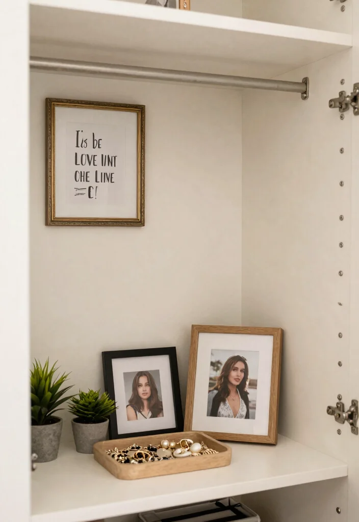 10 Small Walking Closet Ideas That Feel Bigger Than They Are 9. Personal Touches 0