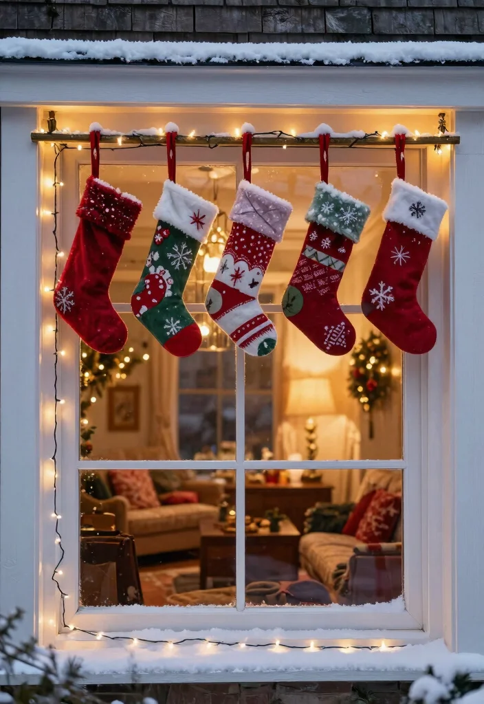 10 Stocking Ideas with No Fireplace for Creative Holiday Decor 4 10 Stocking Ideas with No Fireplace for Creative Holiday Decor 4. Window Hooks and Rails 0