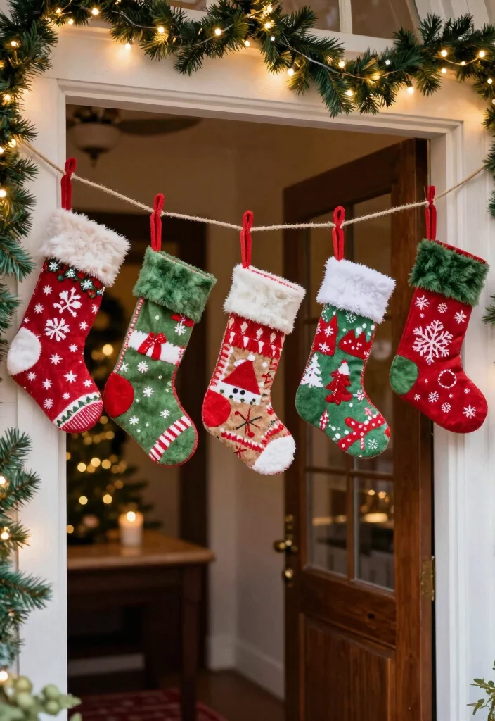 10 Stocking Ideas with No Fireplace for Creative Holiday Decor 38 10 Stocking Ideas with No Fireplace for Creative Holiday Decor 8. Hanging Stocking Banners 0