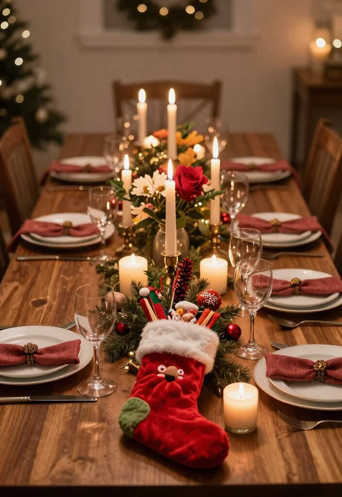 10 Stocking Ideas with No Fireplace for Creative Holiday Decor 49 10 Stocking Ideas with No Fireplace for Creative Holiday Decor 9. Seasonal Table Centerpieces 0