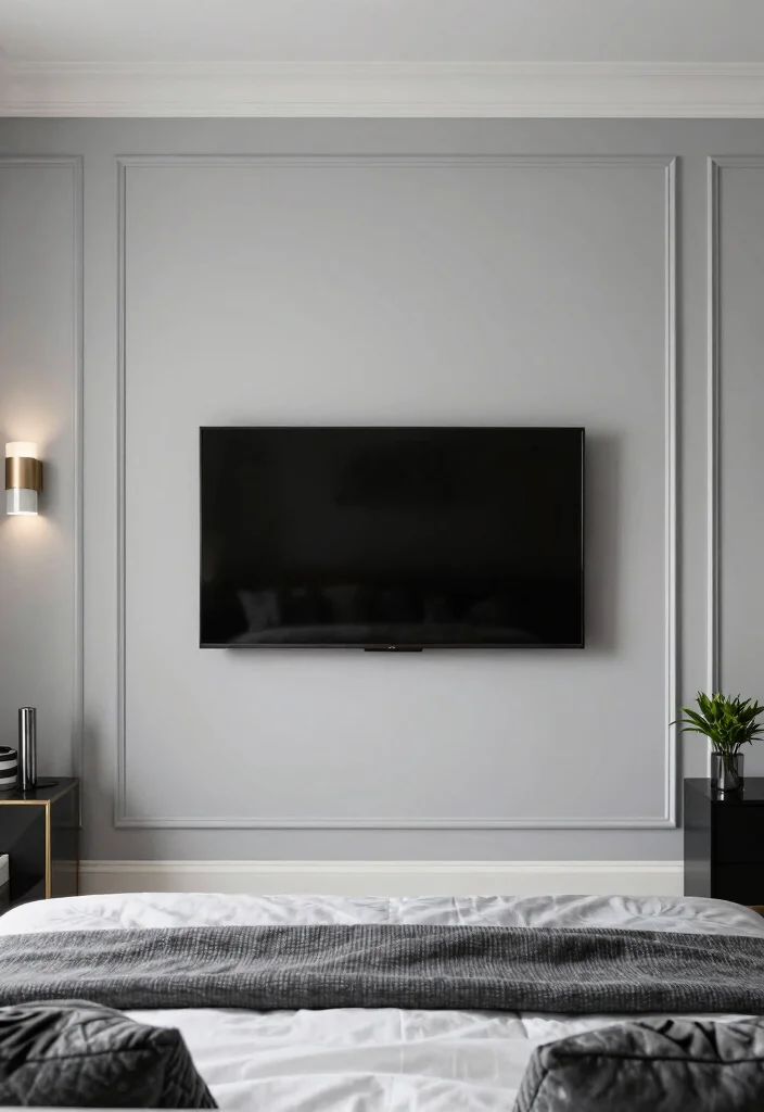10 TV in Closet Ideas Bedrooms with Hidden Lounge Appeal 4. The Wall Mounted TV Artwork 0