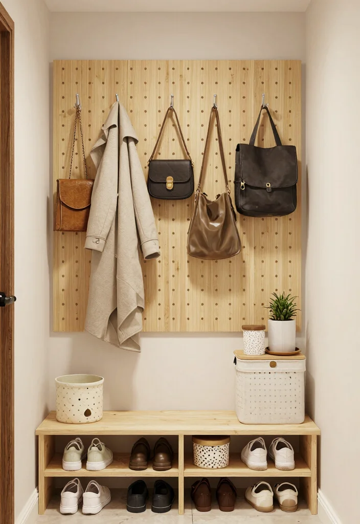 10 Tiny Front Entryway Ideas That Feel Open and Welcoming 5. Functional Entryway Organization 0