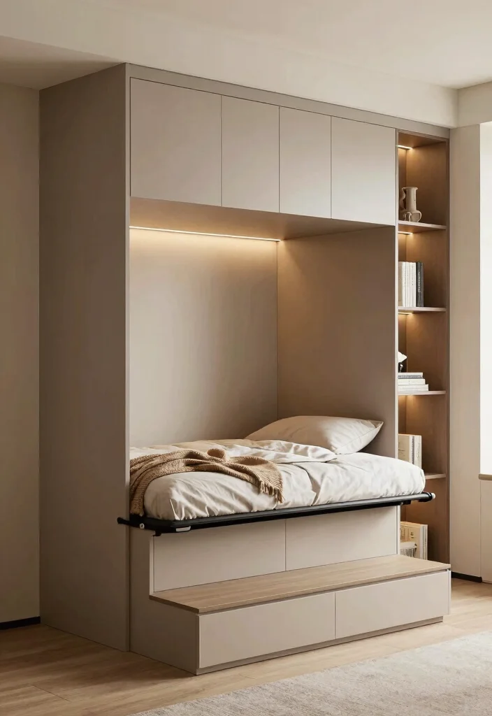 10 Under Stairs Closet Ideas to Turn Dead Space into Smart Storage 10. Murphy Bed 0