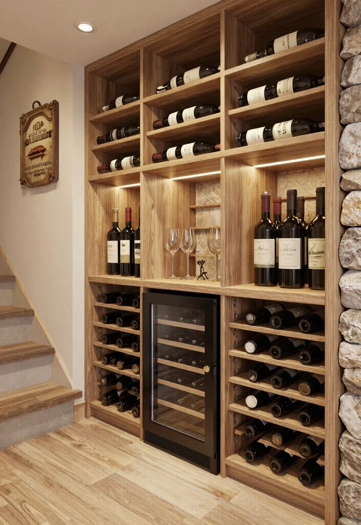 10 Under Stairs Closet Ideas to Turn Dead Space into Smart Storage 4. Creative Wine Cellar 0