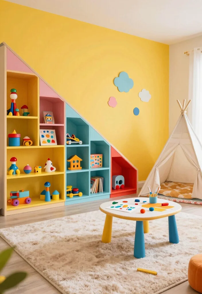 10 Under Stairs Closet Ideas to Turn Dead Space into Smart Storage 5. Childrens Play Area 0