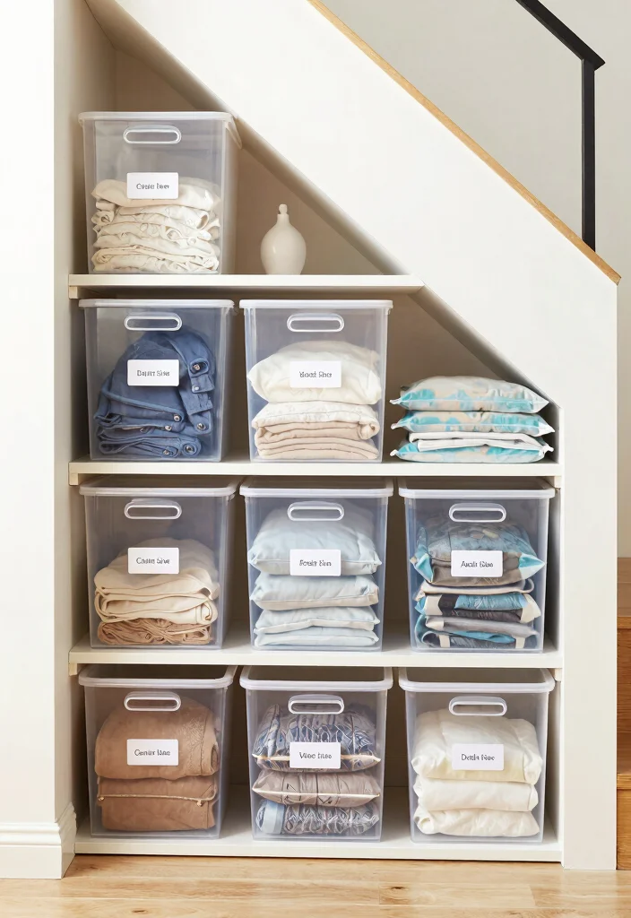 10 Under Stairs Closet Ideas to Turn Dead Space into Smart Storage 6. Seasonal Storage 0