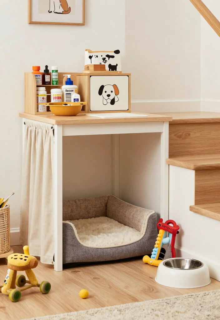 10 Under Stairs Closet Ideas to Turn Dead Space into Smart Storage 9. Pet Space 0